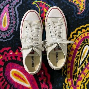 Women’s white Converses